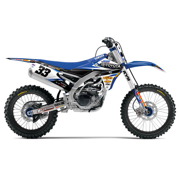 Yamaha YZ 125 черная Графика